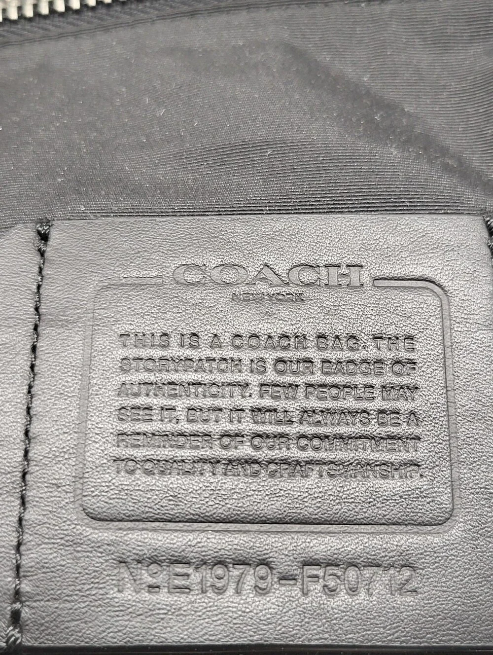 Coach Graham Foldover Tote F50712 Black Leather Convertible Crossbody